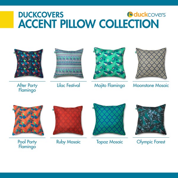 Water-Resistant Accent Pillows, Moonstone Mosaic, PK2